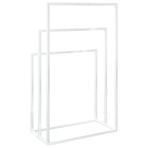 Freestanding Towel Rack White 48x24x79 cm Iron