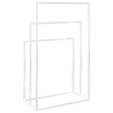 Freestanding Towel Rack White 48x24x79 cm Iron - 45-Degree Angle