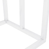 Freestanding Towel Rack White 48x24x79 cm Iron - Low Angle