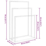Freestanding Towel Rack White 48x24x79 cm Iron