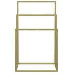 Freestanding Towel Rack Gold 48x24x79 cm Iron