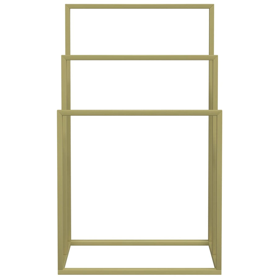 Freestanding Towel Rack Gold 48x24x79 cm Iron