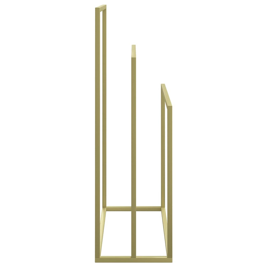 Freestanding Towel Rack Gold 48x24x79 cm Iron