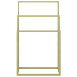 Freestanding Towel Rack Gold 48x24x79 cm Iron