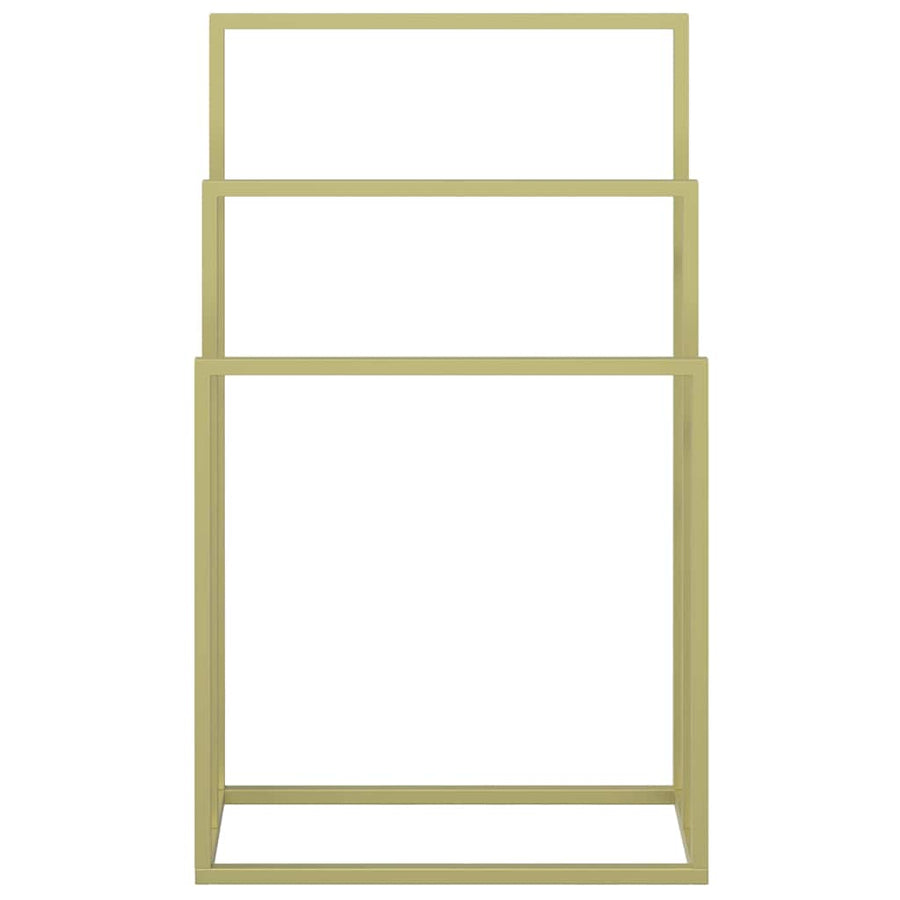 Freestanding Towel Rack Gold 48x24x79 cm Iron