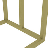 Freestanding Towel Rack Gold 48x24x79 cm Iron - Rear View