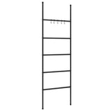 Towel Rack Ladder with 5 Tiers Black 58x175 cm Iron
