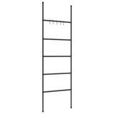 Towel Rack Ladder with 5 Tiers Black 58x175 cm Iron
