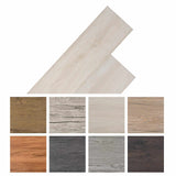 Flooring Planks 18 pcs Oak Classic White 2.51 m² PVC - Low Angle