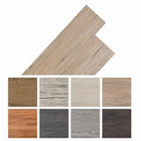 Flooring Planks 18 pcs Oak Brown 2.51 m² PVC - Low Angle
