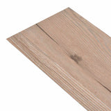 Flooring Planks 18 pcs Oak Brown 2.51 m² PVC - Side View
