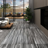 Self-adhesive PVC Flooring Planks 2.51 m² 2 mm Striped Grey