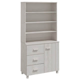 Highboard "HAMAR" Solid Wood Pine White