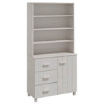 Highboard "HAMAR" Solid Wood Pine White