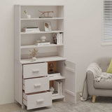 Highboard "HAMAR" Solid Wood Pine White
