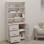 Highboard "HAMAR" Solid Wood Pine White