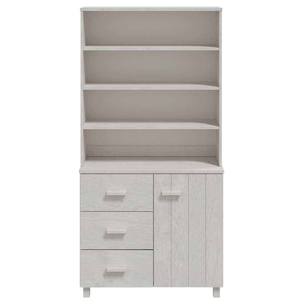 Highboard "HAMAR" Solid Wood Pine White