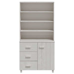 Highboard "HAMAR" Solid Wood Pine White