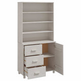 Highboard "HAMAR" Solid Wood Pine White