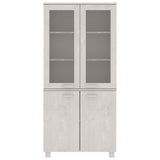 Highboard "HAMAR" Solid Wood Pine White