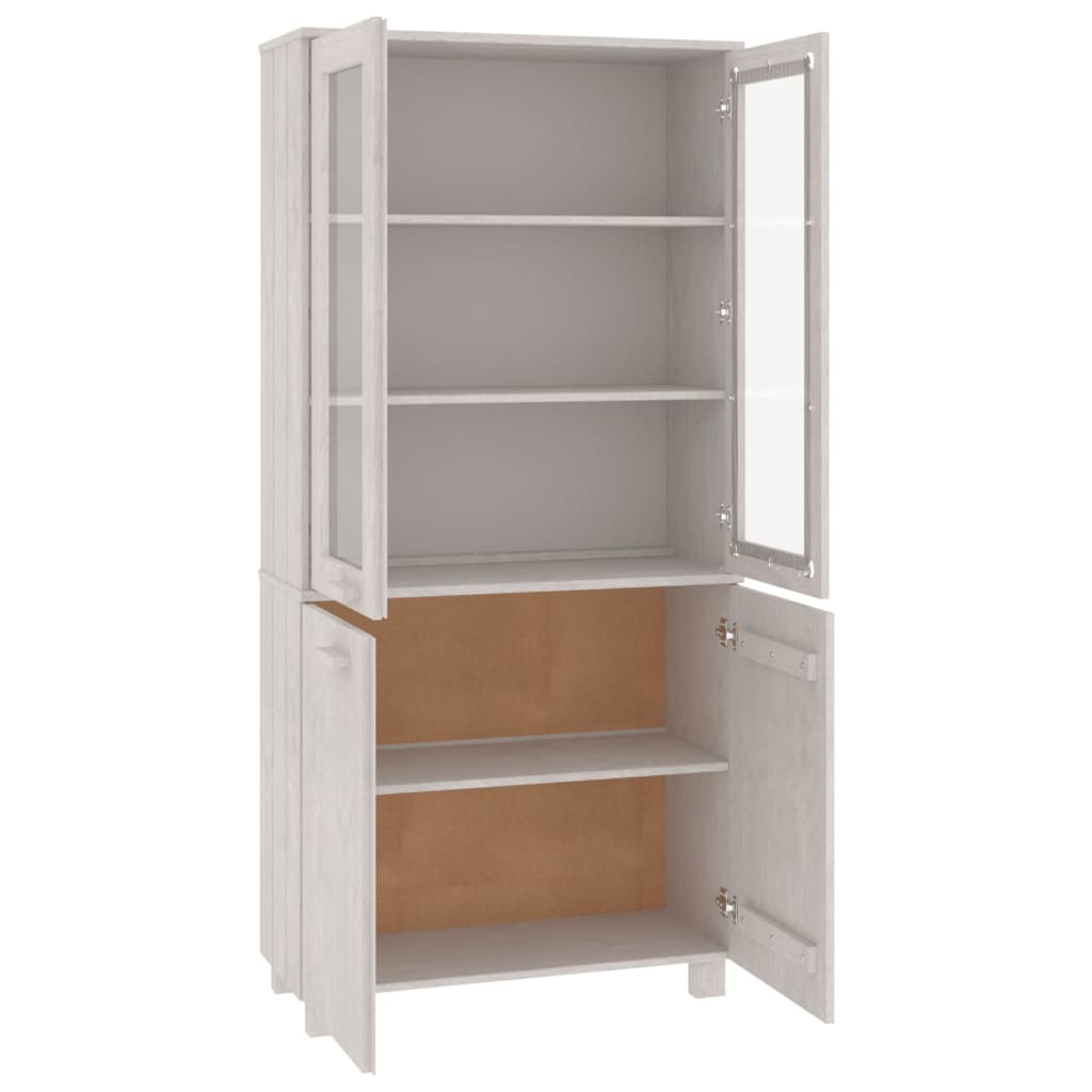Highboard "HAMAR" Solid Wood Pine White