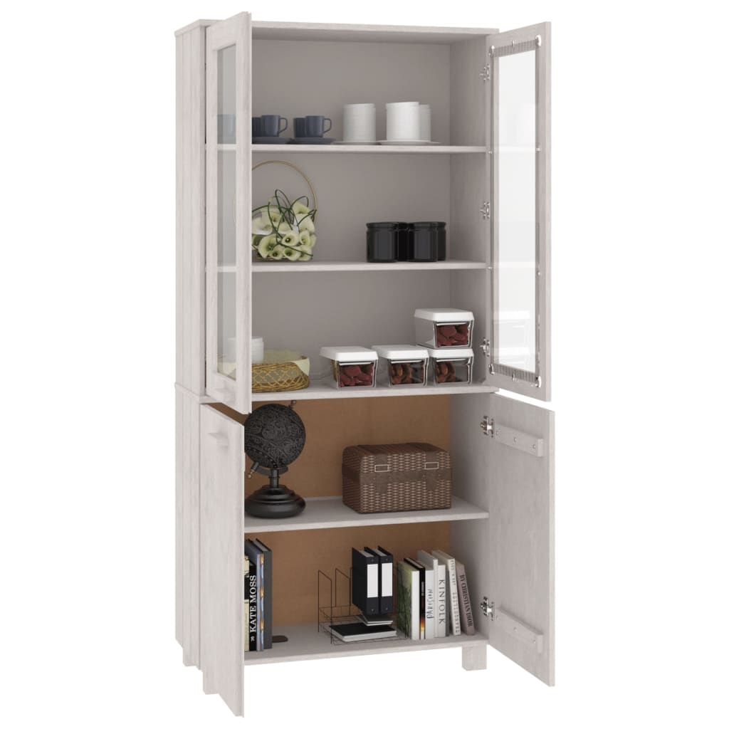Highboard "HAMAR" Solid Wood Pine White