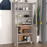 Highboard "HAMAR" Solid Wood Pine White