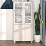 Highboard "HAMAR" Solid Wood Pine White
