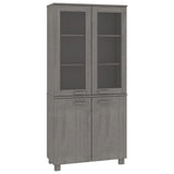 Highboard "HAMAR" Solid Wood Pine Light Grey