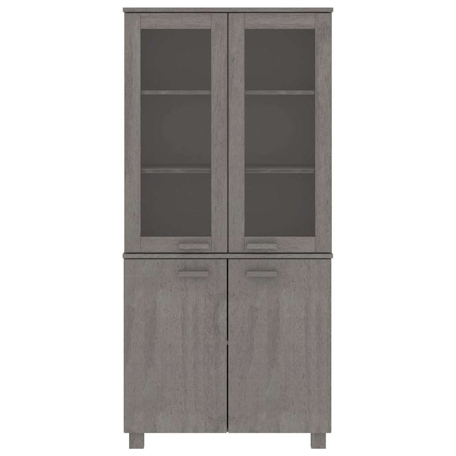 Highboard "HAMAR" Solid Wood Pine Light Grey
