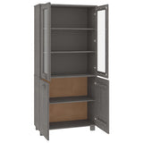 Highboard "HAMAR" Solid Wood Pine Light Grey