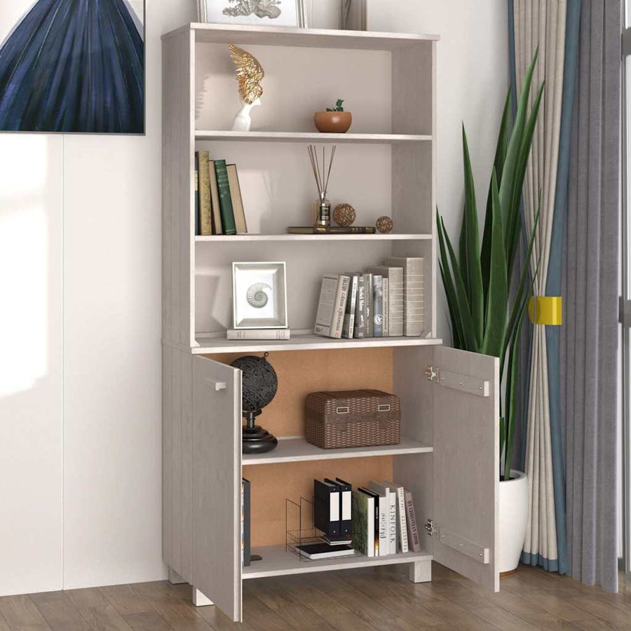 Highboard "HAMAR" Solid Wood Pine White