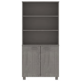 Highboard "HAMAR" Solid Wood Pine Light Grey