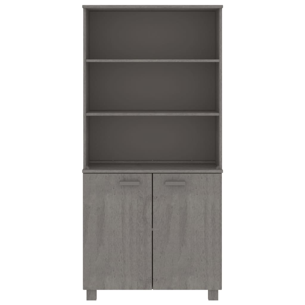 Highboard "HAMAR" Solid Wood Pine Light Grey
