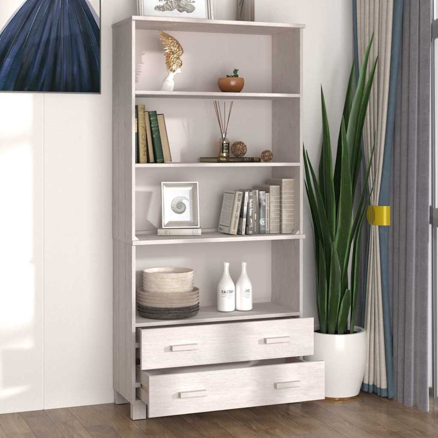 Highboard "HAMAR" Solid Wood Pine White