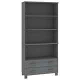 Highboard "HAMAR" Solid Wood Pine Dark Grey