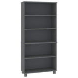 Highboard "HAMAR" Solid Wood Pine Dark Grey