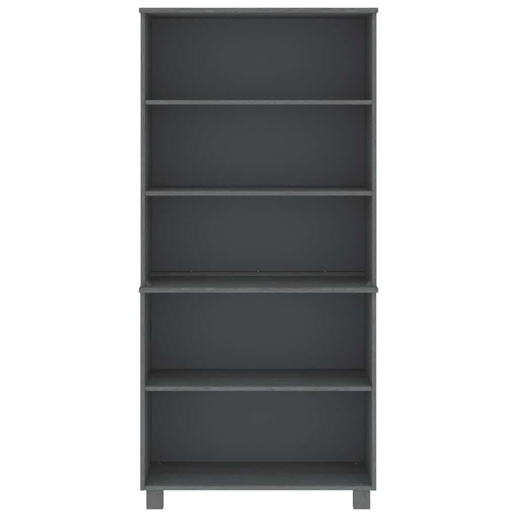 Highboard "HAMAR" Solid Wood Pine Dark Grey