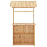 3 Piece Bar Set Bamboo - 45-Degree Angle