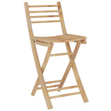 3 Piece Bar Set Bamboo - Rear View