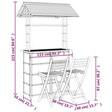 3 Piece Bar Set Bamboo - Extra Image