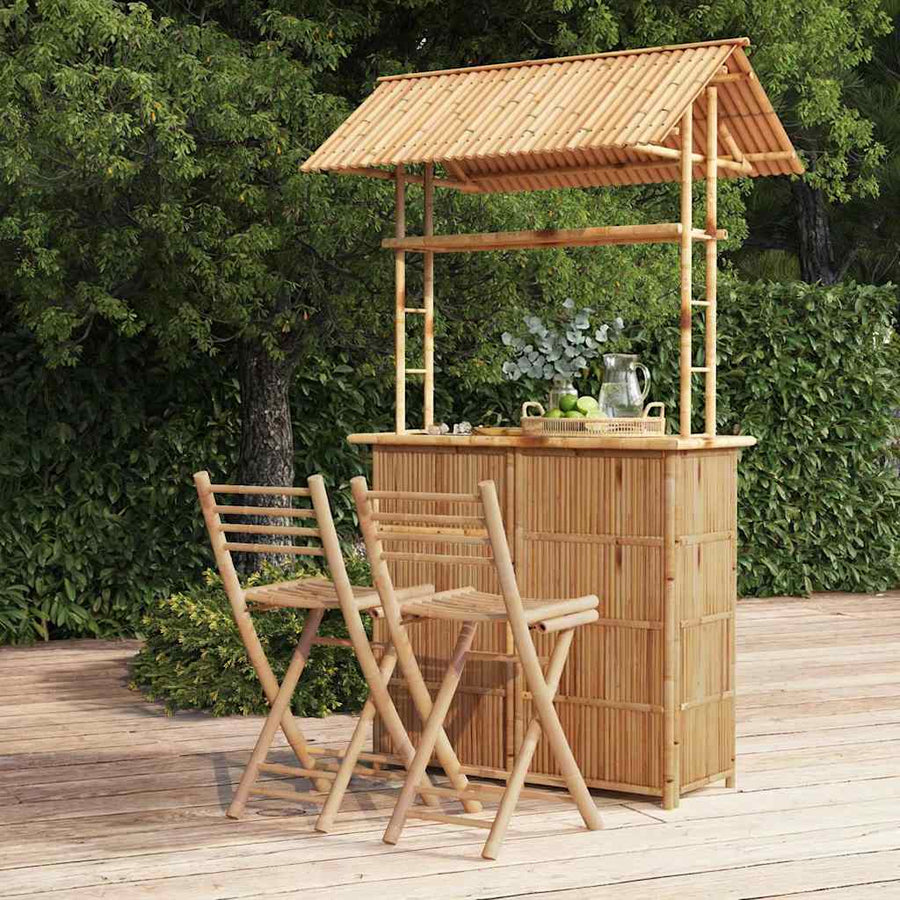 3 Piece Bar Set Bamboo