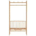 Garden Bench with Pergola 116 cm Bamboo