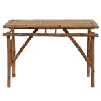 Folding Garden Table 115x50x75 cm Bamboo