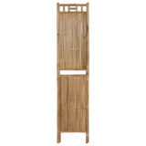 3-Panel Room Divider Bamboo 120x180 cm - Top-Down View