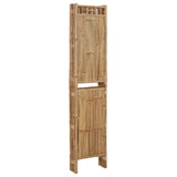 4-Panel Room Divider Bamboo 160x180 cm - Top-Down View