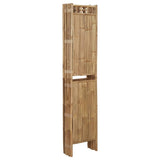 5-Panel Room Divider Bamboo 200x180 cm - Top-Down View