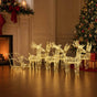 Reindeers & Sleigh Christmas Decoration 320 LEDs Acrylic