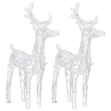 Reindeers & Sleigh Christmas Decoration 320 LEDs Acrylic - 45-Degree Angle