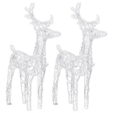 Reindeers & Sleigh Christmas Decoration 320 LEDs Acrylic - 45-Degree Angle